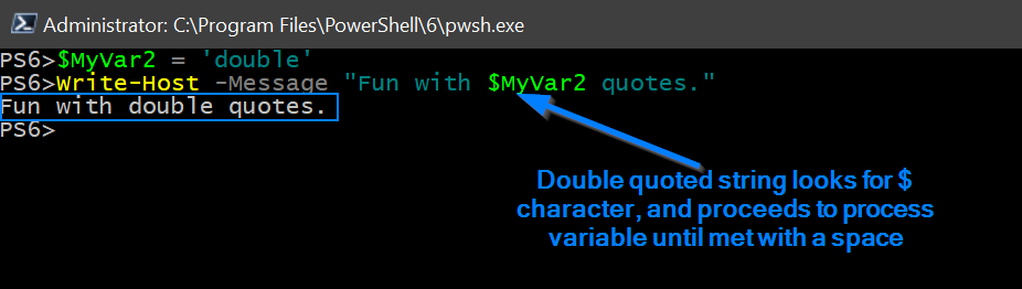 Use Double Quotes In String Powershell