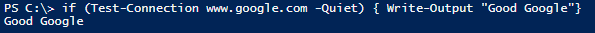 PowerShell Test-Connection Quiet