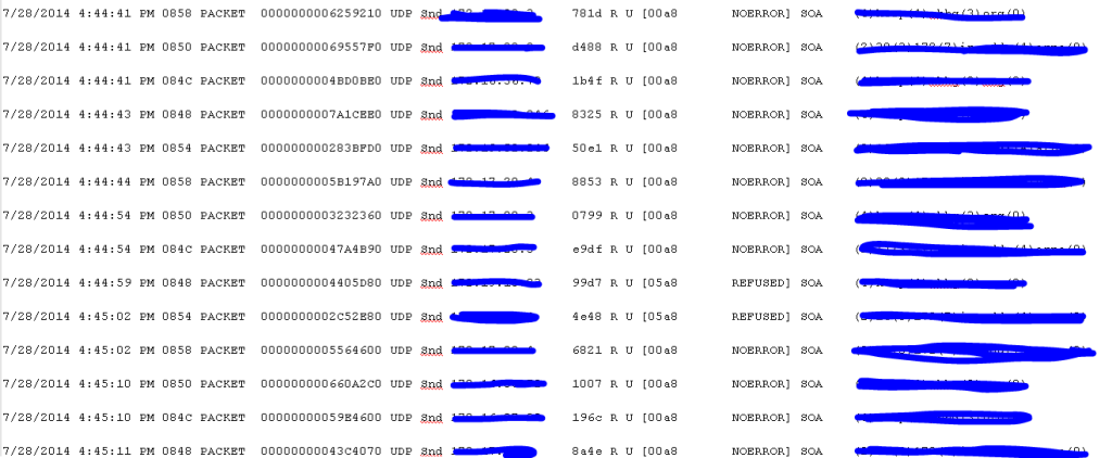 DNS Debug Log