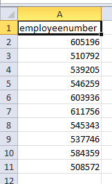 CSV output