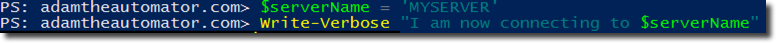 PowerShell variable in string