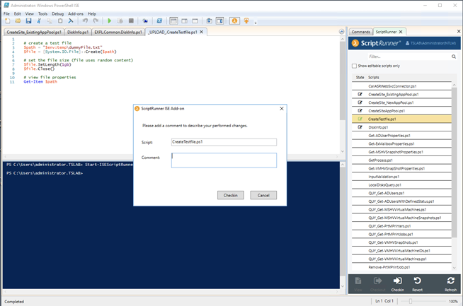 ScriptRunner integration in PowerShell ISE