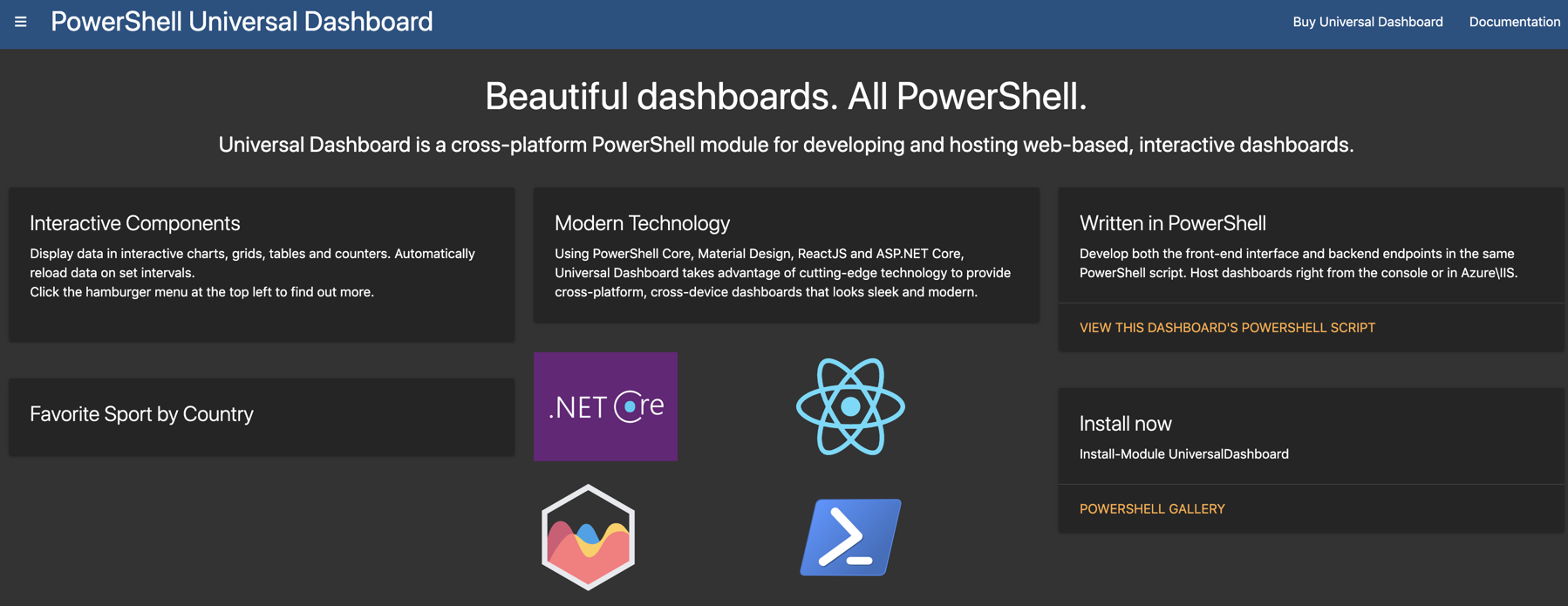 PowerShell Universal Dashboard in Azure