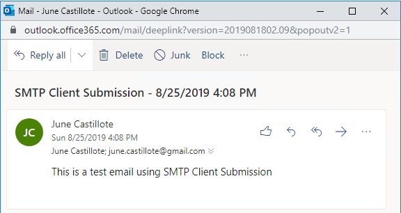 image_tooltip Message received by the internal recipient