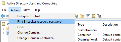 Unlocking the BitLocker Encrypted Drive with Recovery Key ID