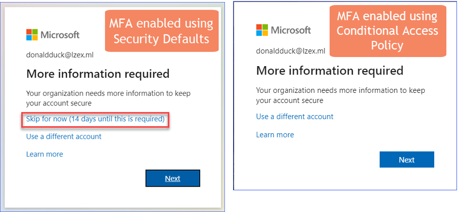 MFA: Security Defaults vs. Conditional Access Policy