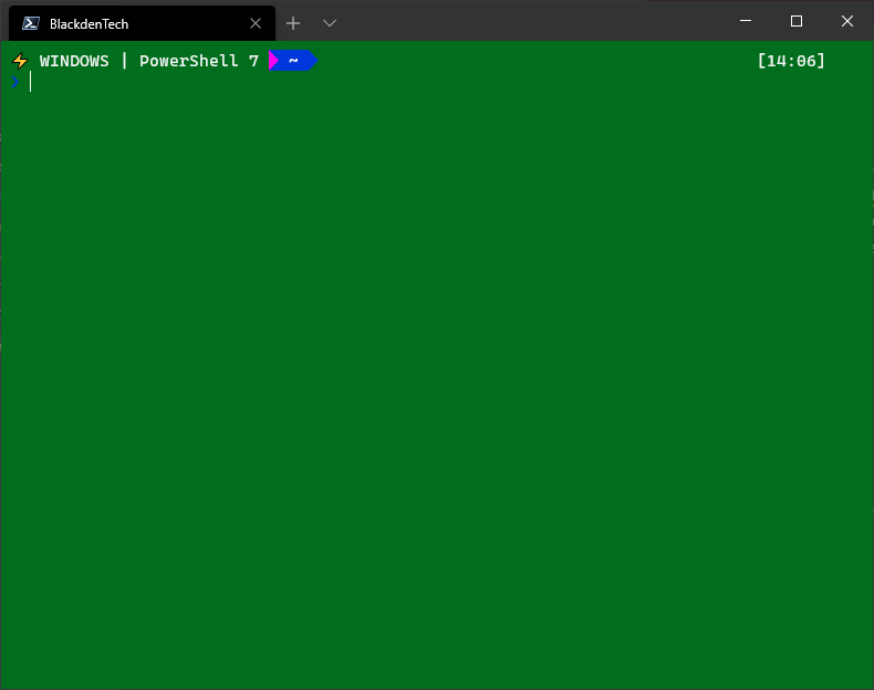 Plain color background in  New Windows Terminal