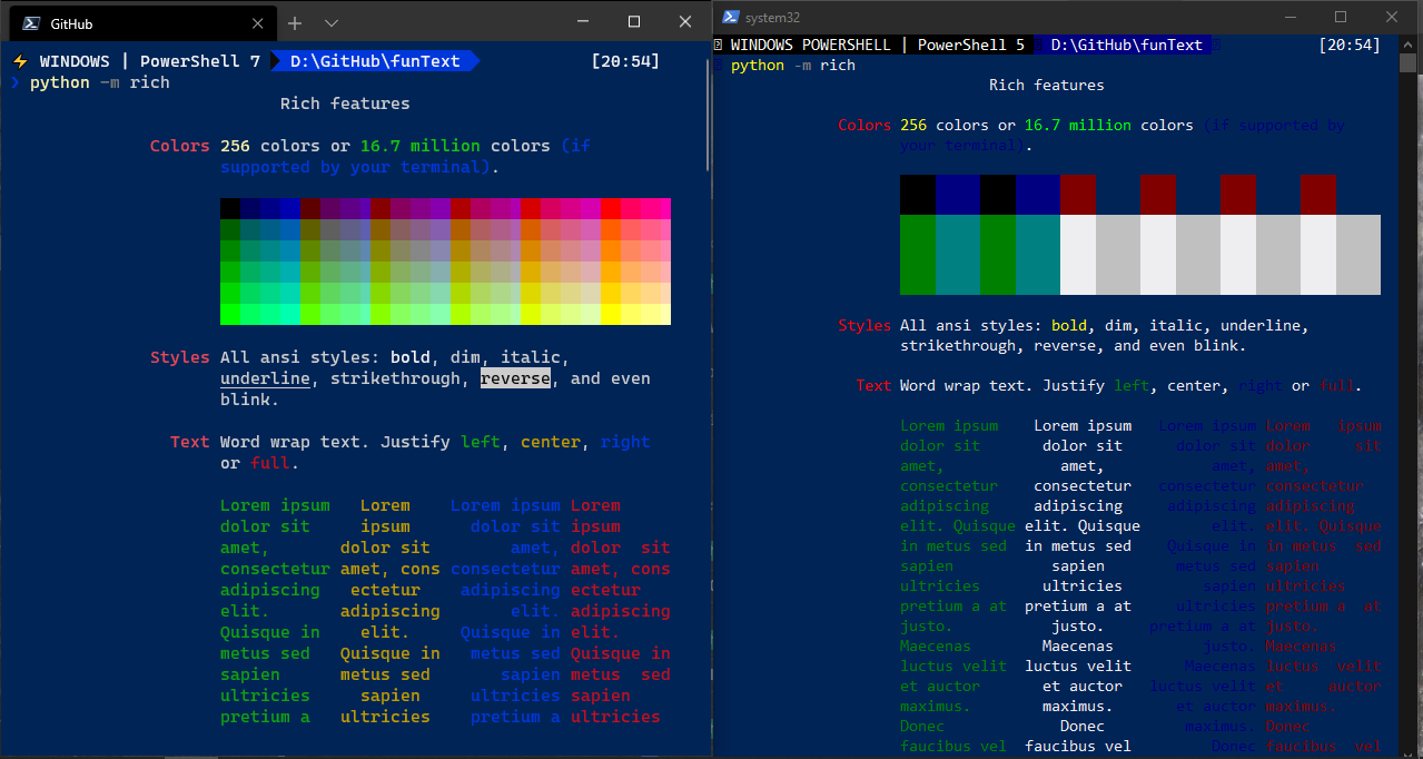 windows terminal bash pretty