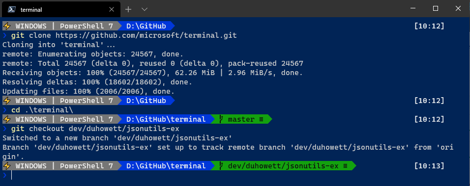 Powerline support in New Windows Terminal