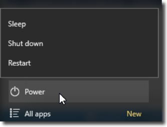 No Hibernate button