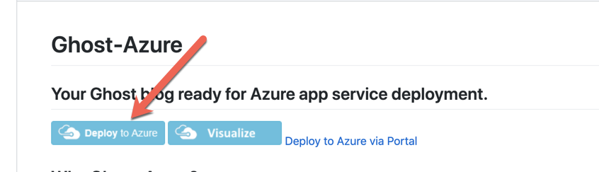Deploying Ghost to Azure