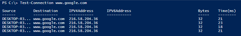 PowerShell Test-Connection