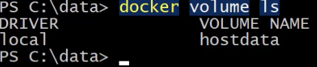 Listing Docker volumes