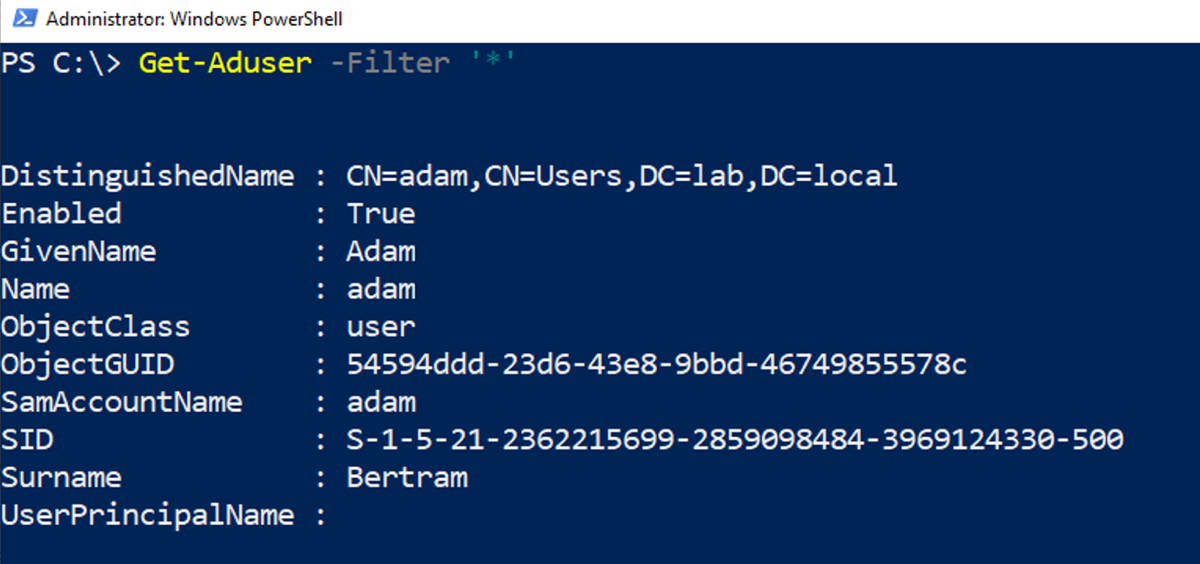 powershell active directory module download windows 10