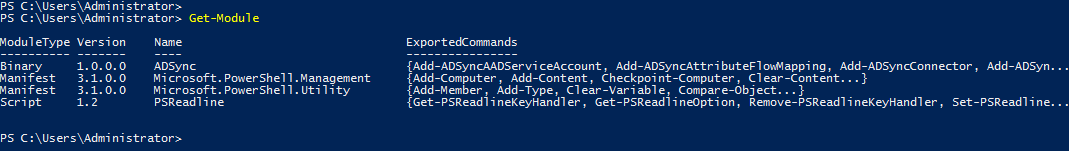 ADSync PowerShell Module