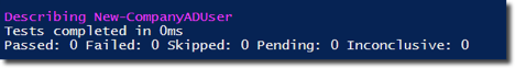 No Pester output at all