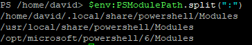 Directories in PSModulePath