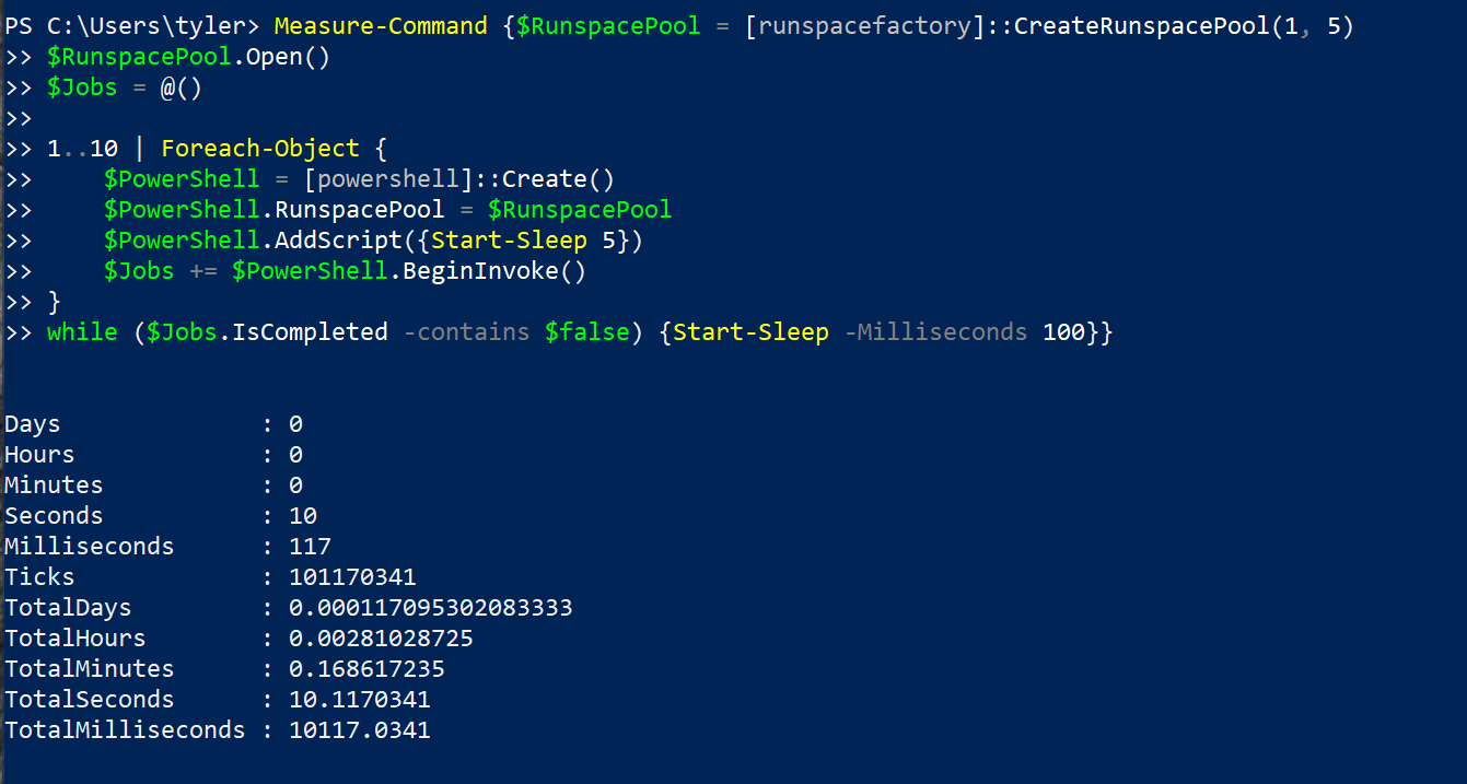 Comparing runspaces vs. runspace pools