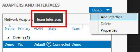 Add Interface option