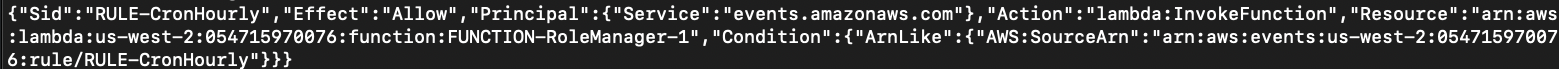 Lambda function permission added