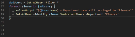 Court-circuit de commentaire de bloc dans Visual Studio. Code