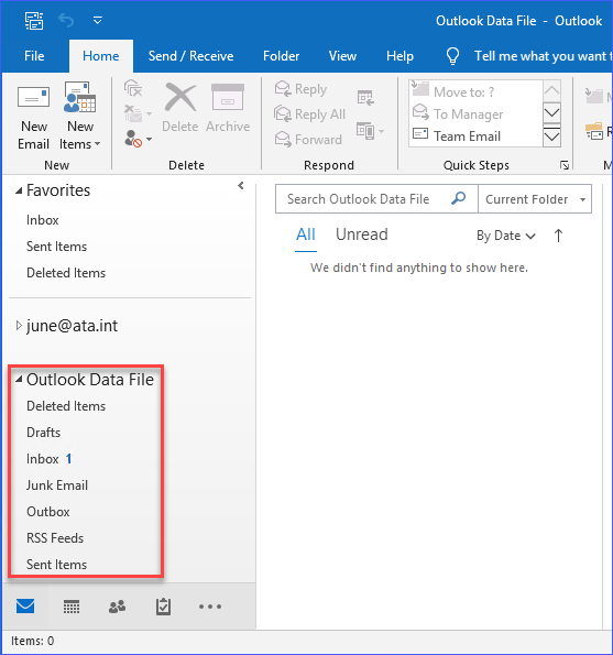 in outlook 2016 archive old email manually