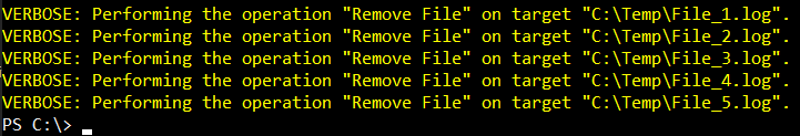 The script deleted the files older than 14 days