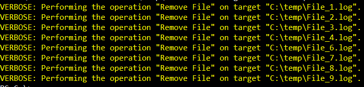 Deleting selected files