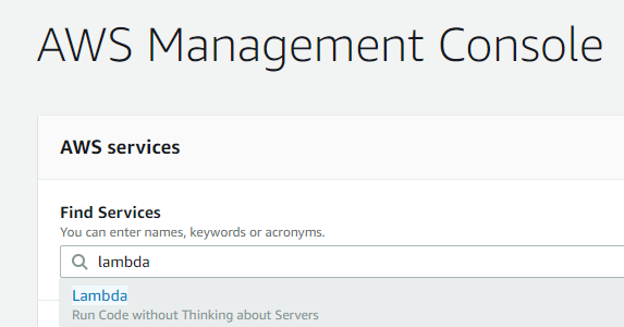 AWS Management Console