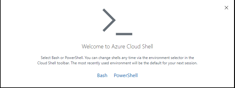 Cloud Shell Prompt for Bash or PowerShell