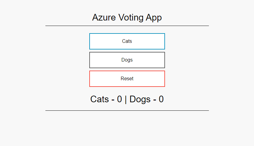 Example Azure Voting App