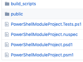 Powershell Project Overview in GitHub