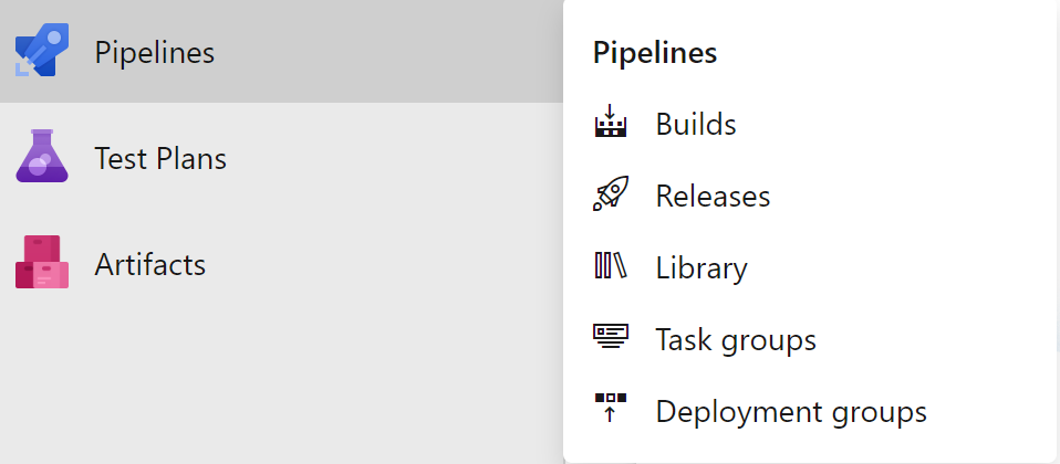 Azure DevOps Builds menu