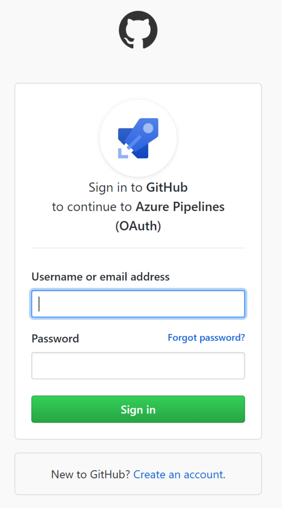 Providing GitHub credentials