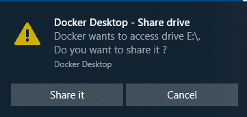 Sharing a Docker drive