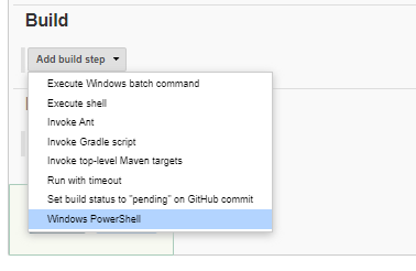 Windows PowerShell option