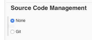 Source Code Management option