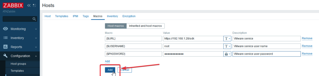 Add Host to Zabbix Server