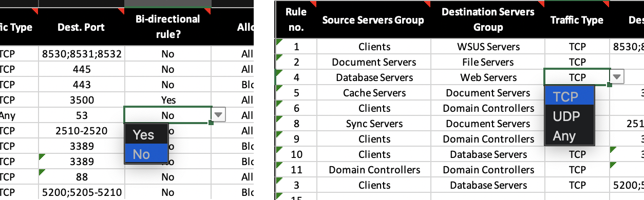 Data Validation List