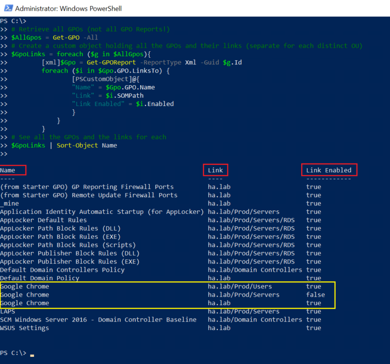 Using PowerShell to Export GPOs for Fancy GPO Report