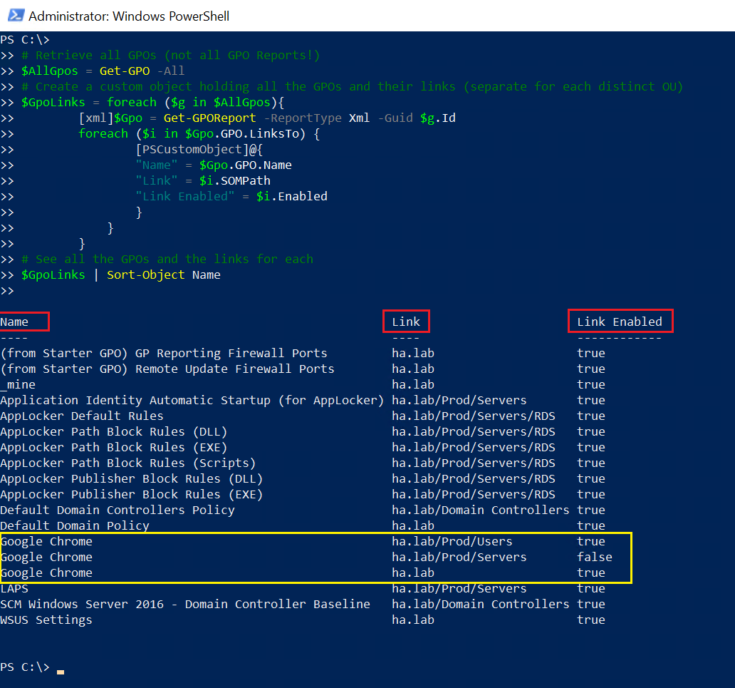 Forvirrede foran Broom Using PowerShell to Export GPOs for Fancy GPO Report