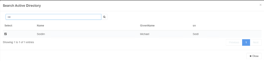 Select Manager, LDAP Query to see all users from AD