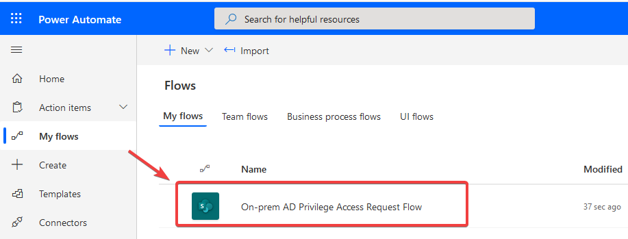 PowerAutomate Flow AD-PAM
