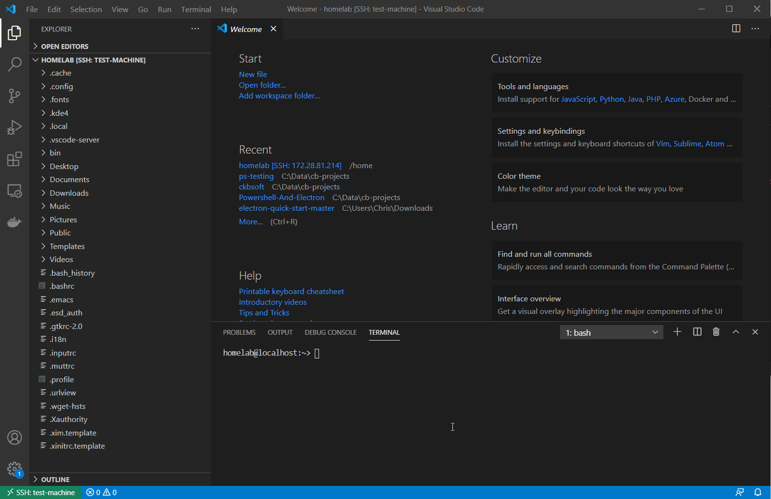 Uploading the Public Key to the SSH Host