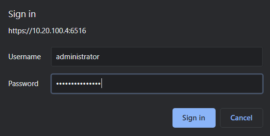 Using the built in local administrator account to log in