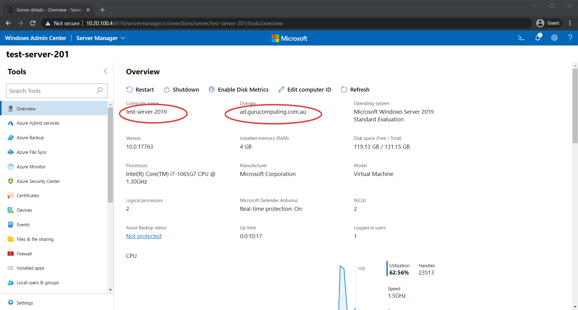 Windows admin center создать raid