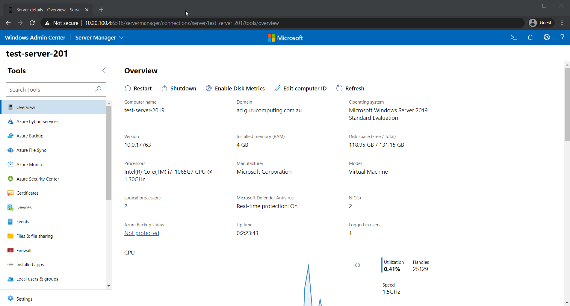 Adding another computer to the Server chooser