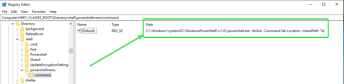 xyplorer open powershell here