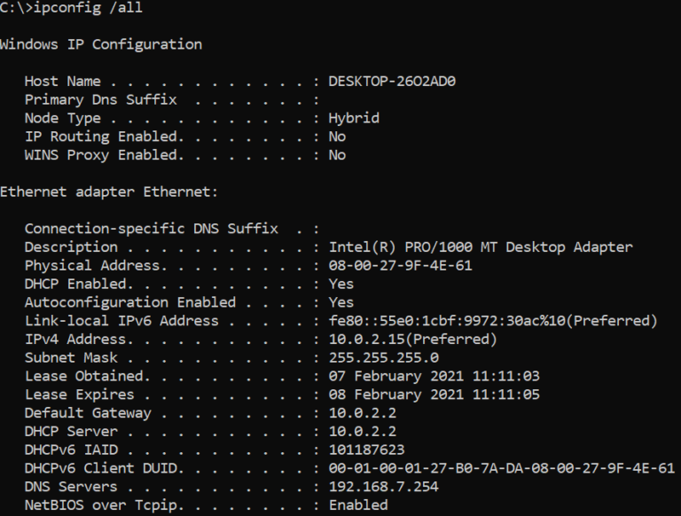 winsock ip reset command