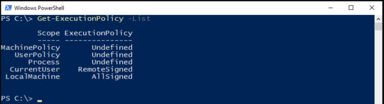 Set Executionpolicy For Managing Powershell Execution Policies 